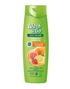 Шампунь Wash Go для всех типов волос с фруктами 360 мл Wash&go