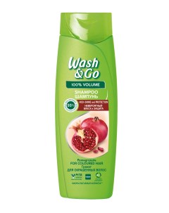 Шампунь Wash Go для окрашенных волос с гранатом 360 мл Wash&go