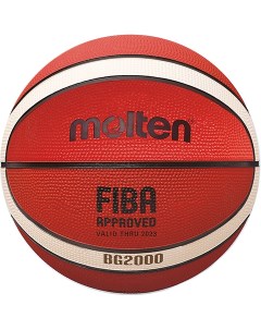 Мяч баскетбольный для тренировок резиновый B7G2000 FIBA размер 7 Molten