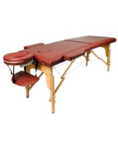 Массажный стол складной деревянный 2 с 60 см бургунди Atlas sport