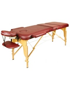 Массажный стол складной деревянный 70 см 3 с бургунди Atlas sport