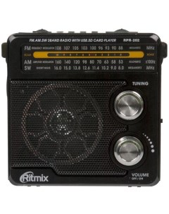 Радиоприемник RPR 202 BLACK Ritmix
