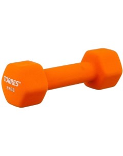 Гантель PL55012 2 0 кг оранжевый Torres