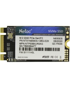 SSD N930ES 128GB NT01N930ES 128G E2X Netac