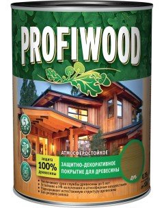 Защитно декоративный состав Для древесины 750мл калужница Profiwood
