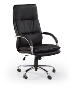 Кресло компьютерное STANLEY черный/хром Halmar
