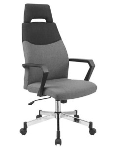 Кресло компьютерное OLAF черный серый Halmar