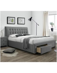 Кровать PERCY серый 160 200 Halmar