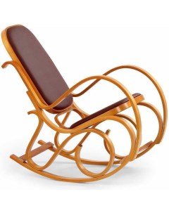 Кресло качалка MAX BIS PLUS коричневый ольха Halmar