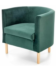 Кресло CLUBBY 2 темно зеленый натуральный Halmar
