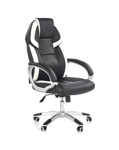 Кресло компьютерное BARTON черный/белый Halmar