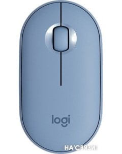 Мышь M350 Pebble голубой Logitech