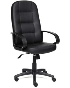 Офисное кресло Devon кожзам 36 6 36 6 06 черный черный перфорированный Tetchair
