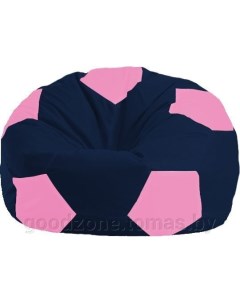 Кресло мешок Мяч Стандарт М1 1 44 темно синий розовый Flagman