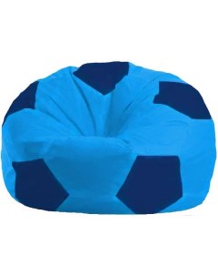 Кресло мешок кресло Мяч Стандарт М1 1 273 голубой синий Flagman