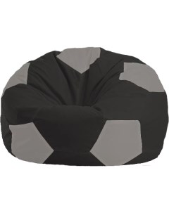 Кресло мешок Мяч Стандарт М1 1 473 черный серый Flagman
