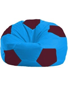 Кресло мешок кресло Мяч Стандарт М1 1 281 голубой бордовый Flagman