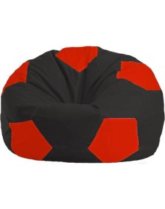 Кресло мешок Мяч Стандарт М1 1 467 черный красный Flagman
