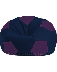 Кресло мешок Мяч Стандарт М1 1 38 темно синий фиолетовый Flagman