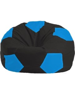 Кресло мешок Мяч Стандарт М1 1 395 черный голубой Flagman