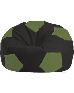 Кресло мешок Мяч Стандарт М1 1 399 черный оливковый Flagman