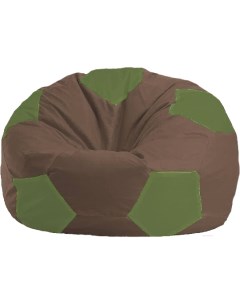 Кресло мешок Мяч Стандарт М1 1 323 коричневый оливковый Flagman
