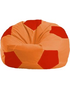 Кресло мешок кресло Мяч Стандарт М1 1 217 оранжевый красный Flagman