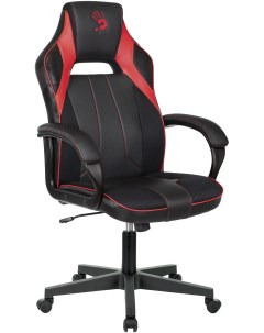 Офисное кресло Bloody экокожа ткань крестовина пластик черный красный GC 300 A4tech