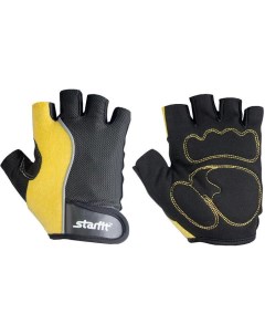 Перчатки для фитнеса SU 108 S желтый черный Starfit