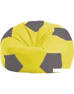 Кресло мешок Мяч Стандарт М1 1 465 желтый серый Flagman