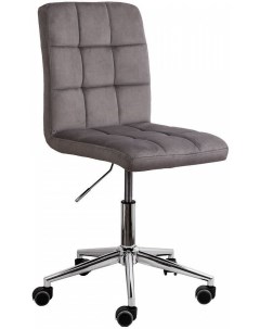 Офисное кресло Fiji светло серый велюр HCJ 38 хром Akshome