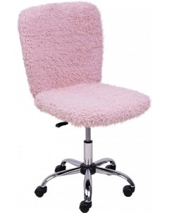 Офисное кресло Fluffy искусственный мех нежно розовый Akshome