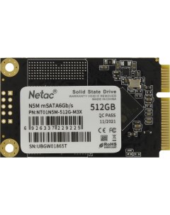 SSD N5M 512GB NT01N5M 512G M3X Netac
