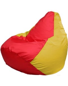 Кресло мешок Груша Макси красный желтый Г2 1 178 Flagman