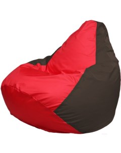 Кресло мешок Груша Макси красный коричневый Г2 1 177 Flagman