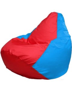 Кресло мешок Груша Макси красный голубой Г2 1 179 Flagman