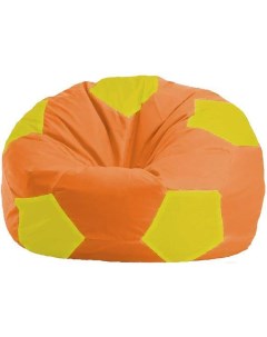 Кресло мешок кресло Мяч Стандарт М1 1 219 оранжевый жёлтый Flagman