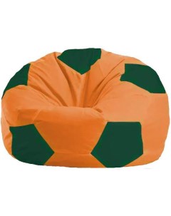Кресло мешок кресло Мяч Стандарт М1 1 212 оранжевый тёмно зелёный Flagman