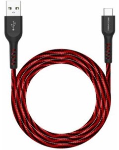 Кабель USB MicroUSB для зарядки 1 5 м 2 4А Energeek Dragon черно красный Atomic