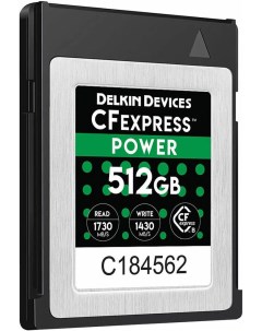 Карта памяти Power CFexpress 512GB DCFX1 512 Delkin devices