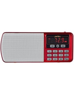 Радиоприемник ЕГЕРЬ FM красный i120 RED Perfeo