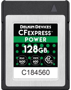 Карта памяти Power CFexpress 128GB DCFX1 128 Delkin devices