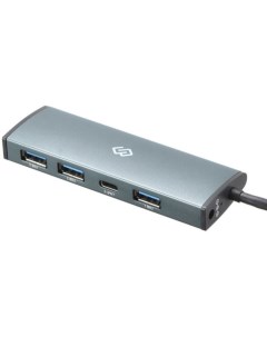 USB хаб HUB 3U3 0С UC G серый Digma