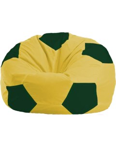 Кресло мешок кресло Мяч Стандарт М1 1 452 жёлтый тёмно зелёный Flagman