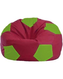 Кресло мешок кресло Мяч Стандарт М1 1 305 бордовый салатовый Flagman