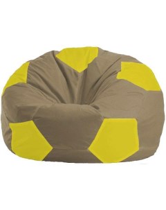 Кресло мешок кресло Мяч Стандарт М1 1 95 бежевый жёлтый Flagman