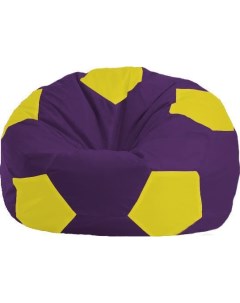 Кресло мешок кресло Мяч Стандарт М1 1 35 фиолетовый жёлтый Flagman