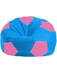 Кресло мешок кресло Мяч Стандарт М1 1 277 голубой розовый Flagman