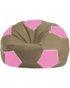 Кресло мешок кресло Мяч Стандарт М1 1 89 бежевый розовый Flagman