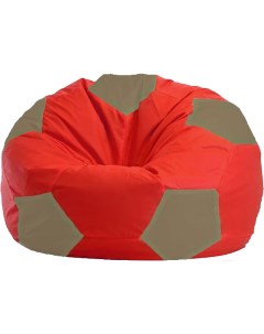 Кресло мешок кресло Мяч Стандарт М1 1 171 красный бежевый Flagman